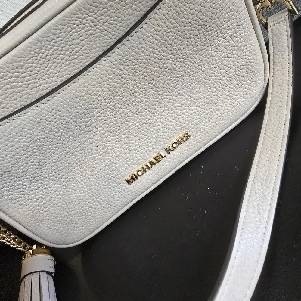 Michael Kors Jet Set Small Pebbled Leather Convertible Crossbody Belt Bag Soft P